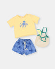 Buho - bb - octopus swim shorts - surf blue