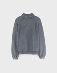 Bellerose - felder polo sweatshirt - black blue