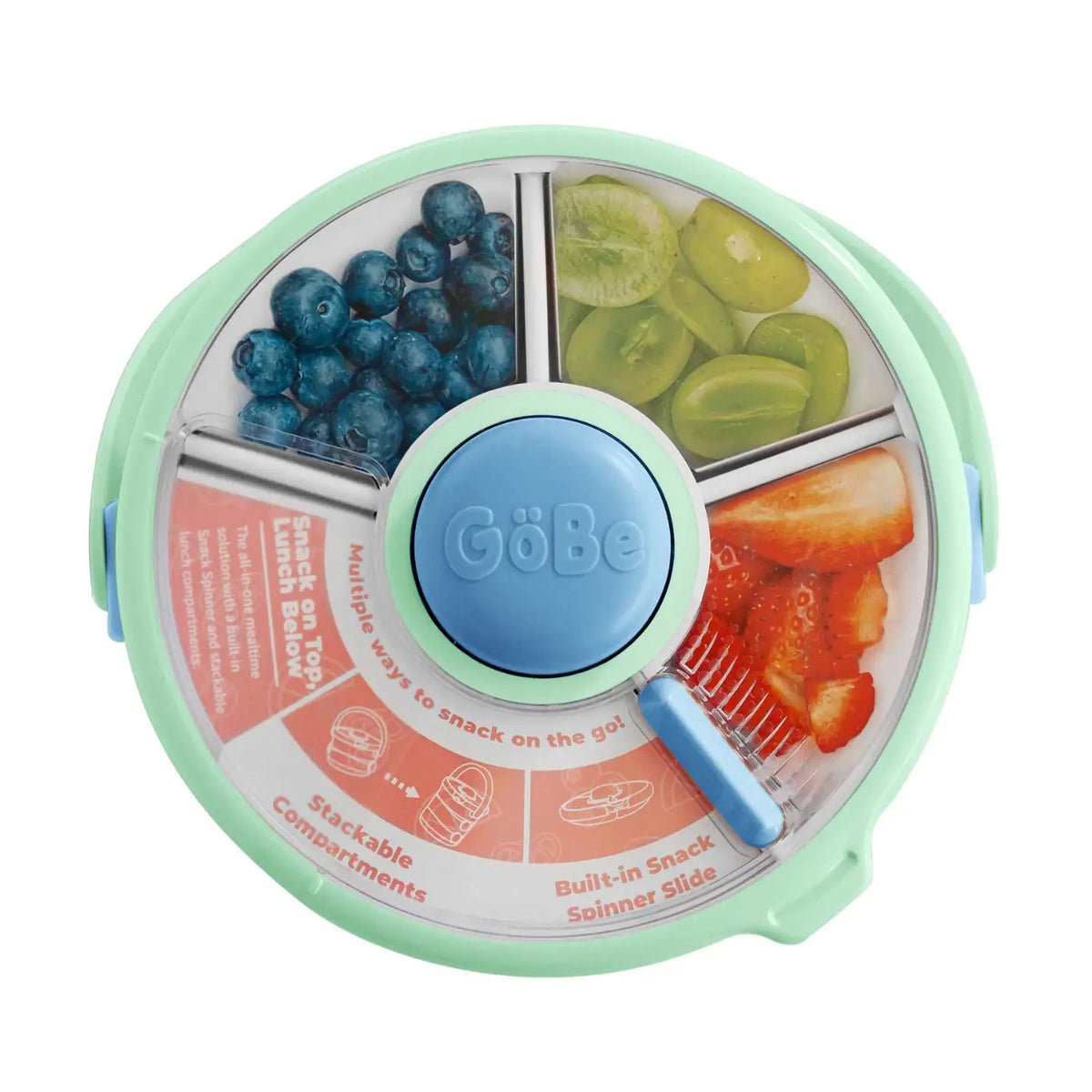 Gobe - On-The-Go Lunchstack with Snack Spinner - twinberry