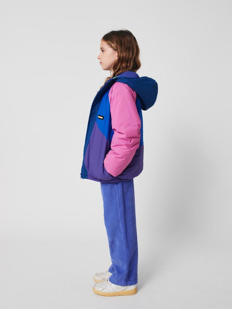 Bobo Choses - kids - lucky clover allover reversible anorak - purple