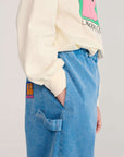 Bobo Choses - kids - booo bo tag woven pants