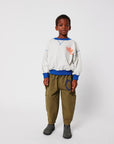 Bobo Choses - kids - tic tac toe woven cargo pants - khaki