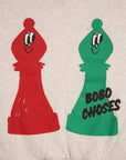 Bobo Choses - kids - checkmate sweatshirt - offwhite