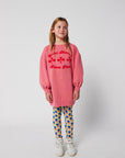 Bobo Choses - kids - have fun sweatshirt dress - pink