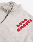 Bobo Choses - kids - bolder half zipped sweatshirt - heather grey