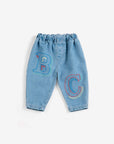 Bobo Choses - baby - bc embossed denim pants