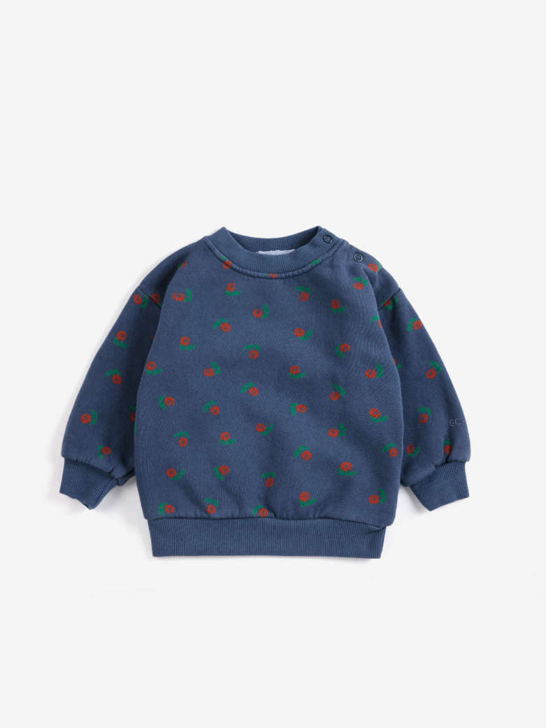 Bobo Choses - baby - stamp bloom allover sweatshirt