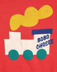 Bobo Choses - baby - choo choo sweatshirt - red