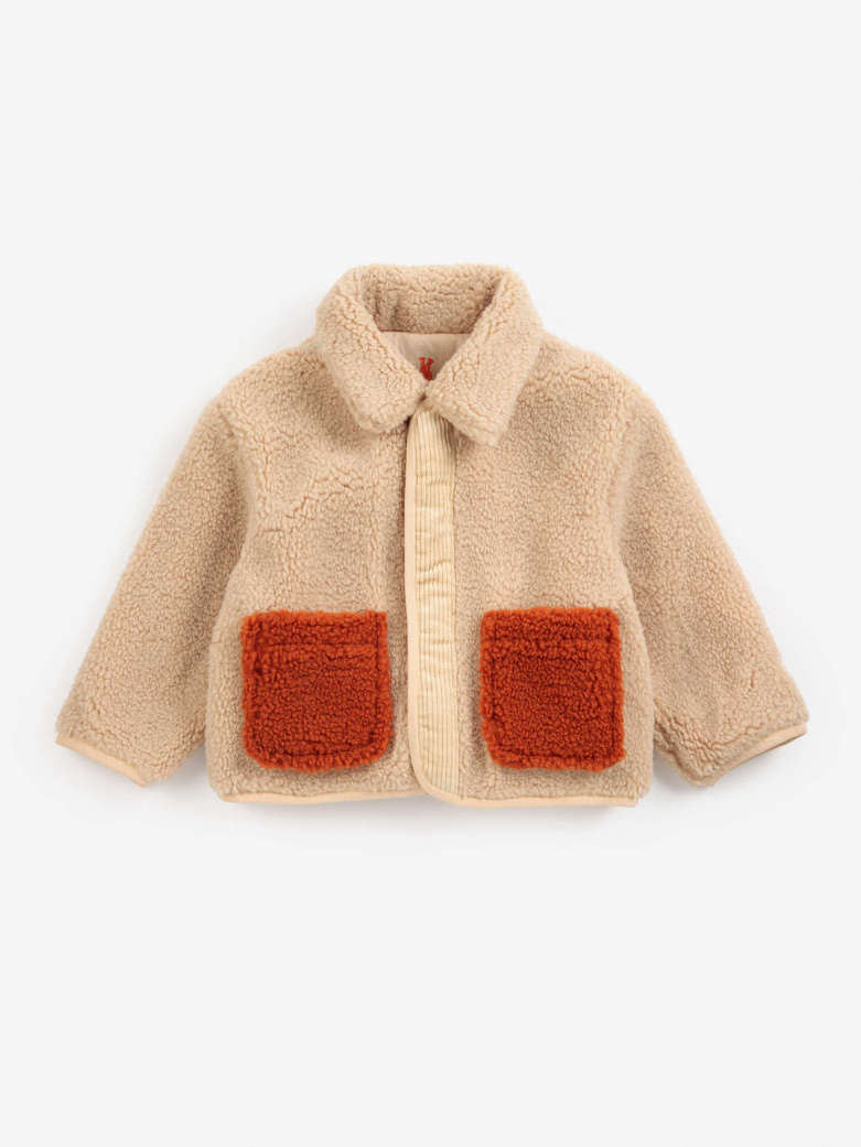 Bobo Choses - baby - softpaw monster sheepskin reversible jacket