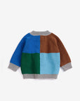 Bobo Choses - baby - color block cardigan