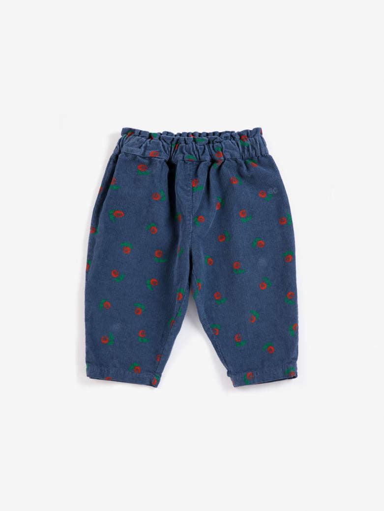 Bobo Choses - baby - stamp bloom allover corduroy pants