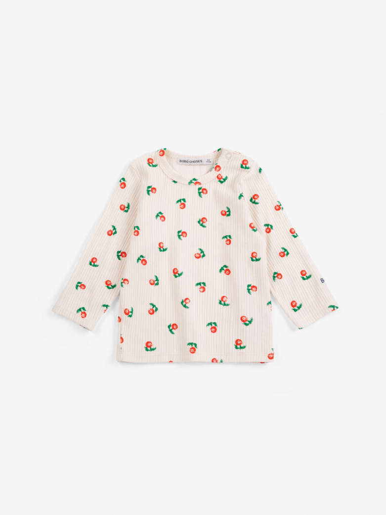 Bobo Choses - baby - stamp bloom allover t-shirt
