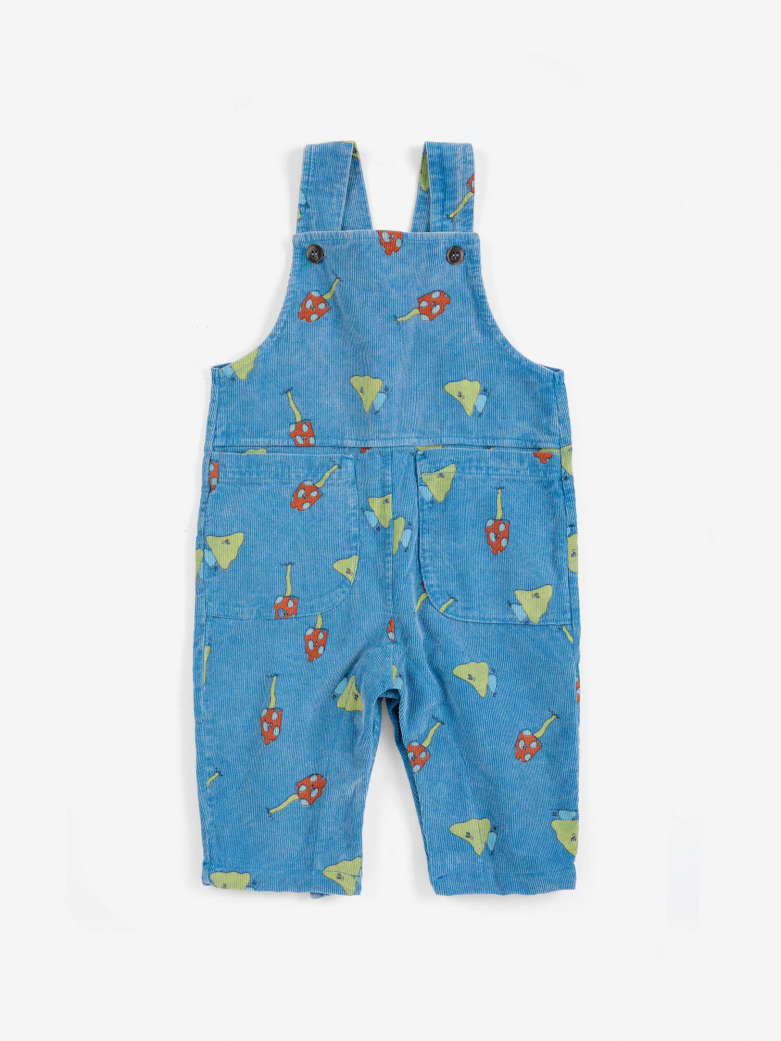 Bobo Choses - baby - mush monster duo allover corduroy overalls