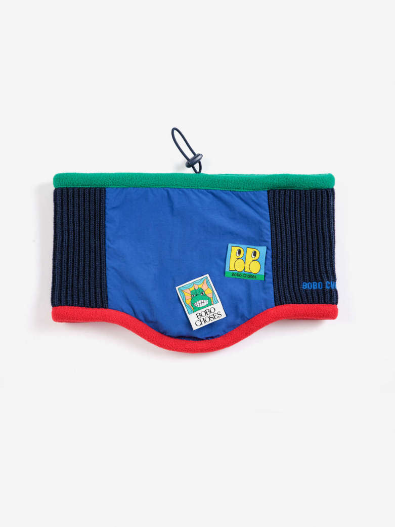 Bobo Choses - kids - color block neck warmer - beast