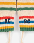 Bobo Choses - baby - tic tac toe knitted mittens
