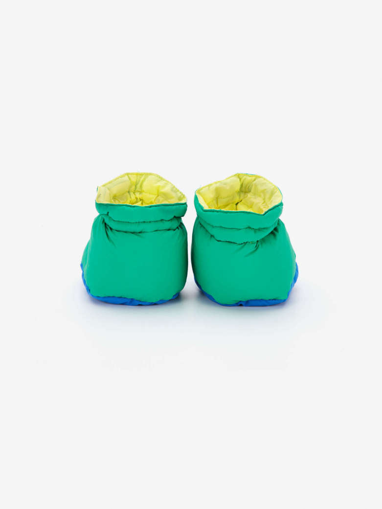 Bobo Choses - baby - padded booties - green