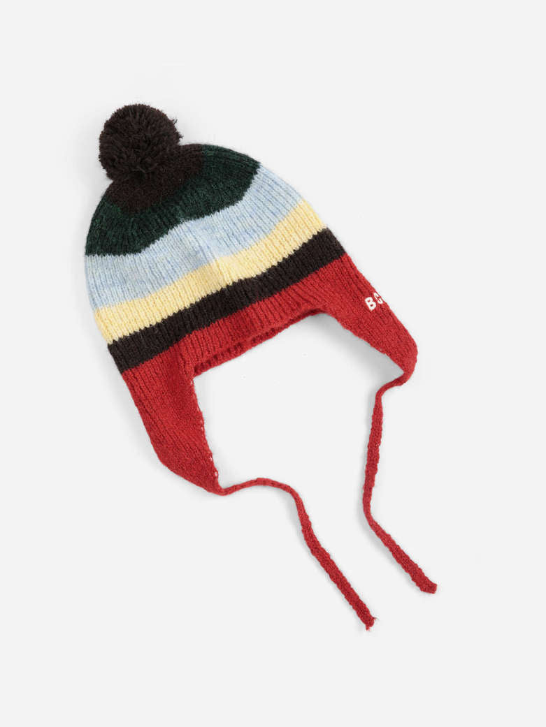 Bobo Choses - baby - striped knitted beanie
