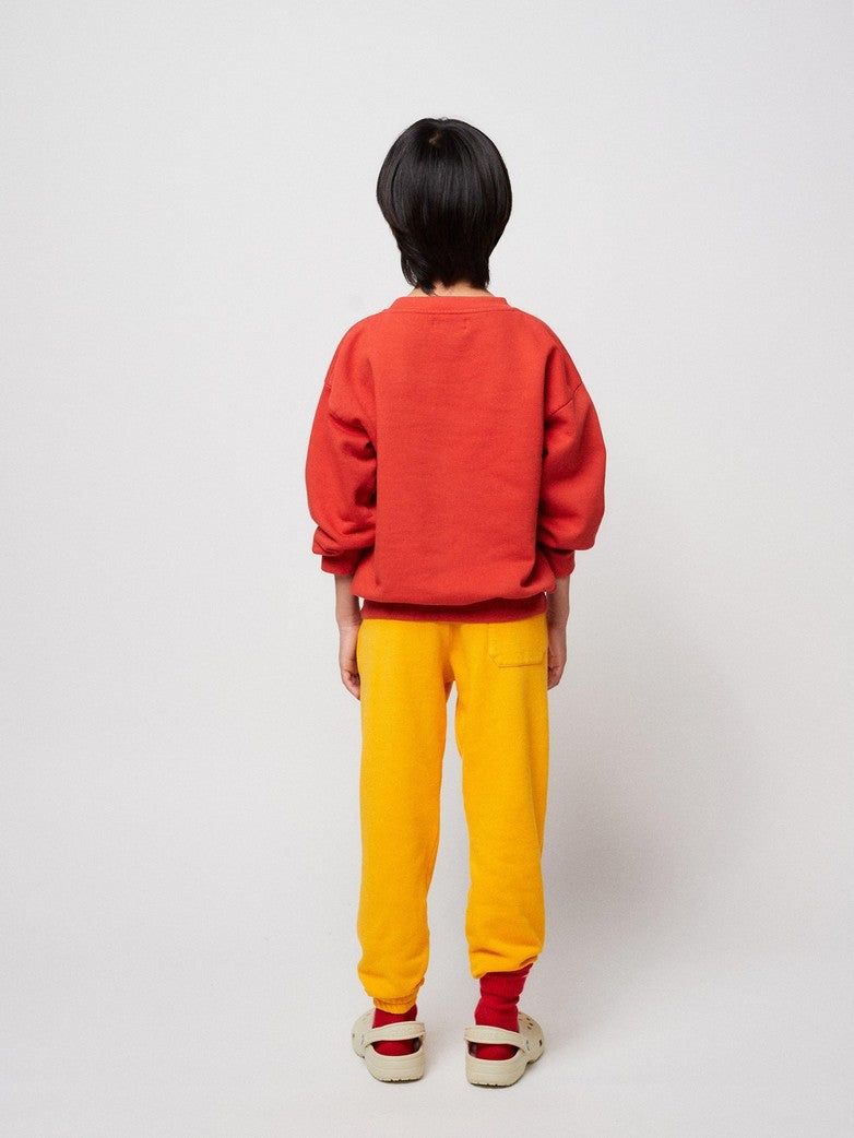 Bobo Choses Iconic - kids - poma red sweatshirt
