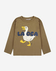 Bobo Choses - kids - la oca t-shirt - khaki
