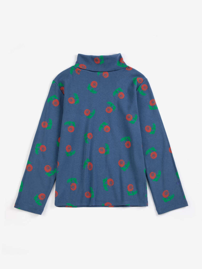 Bobo Choses - kids - stamp bloom allover turtleneck
