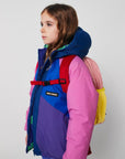 Bobo Choses - kids - colorblock corduroy backpack