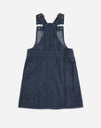 Bobo Choses - kids - tic tac toe denim dress - navy blue