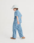 Bobo Choses - kids - Pickles The Dog all over light denim pants
