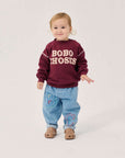 Bobo Choses - baby - bc embossed denim pants