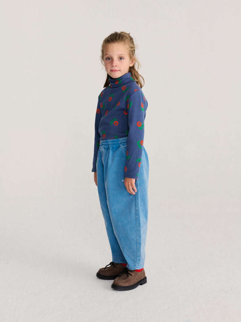 Bobo Choses - kids - stamp bloom allover turtleneck