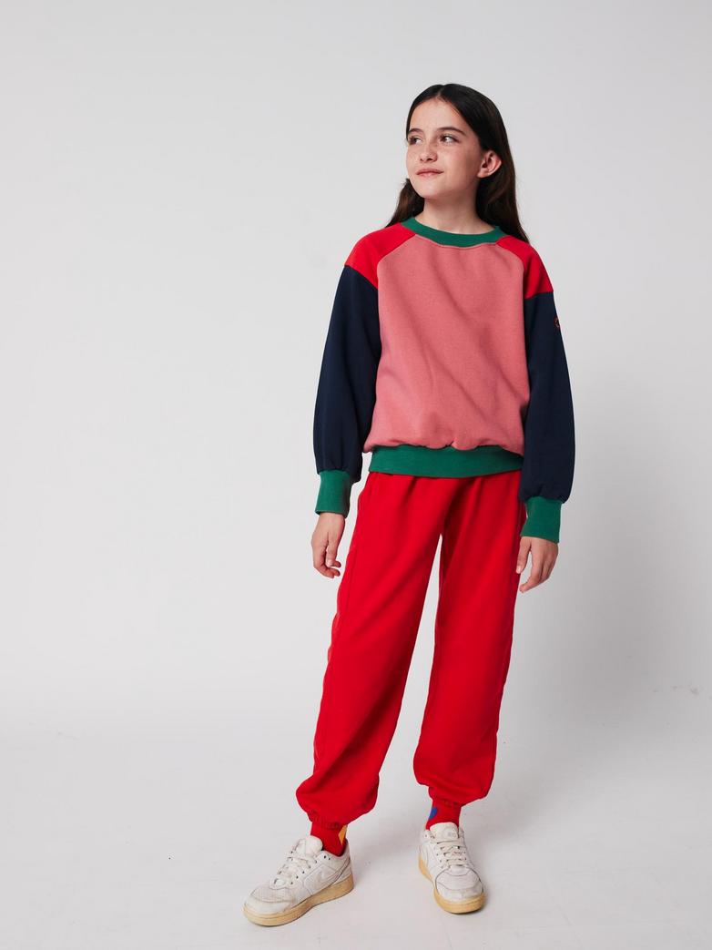 Bobo Choses - kids - tic tac toe colorblock sweatshirt