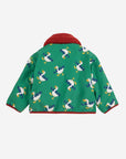 Bobo Choses - baby - la oca allover reversible sheepskin jacket - green