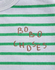 Bobo Choses - baby - stripes sweatshirt - green
