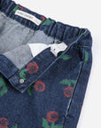 Bobo Choses - kids - Stamp Bloom all over denim skirt