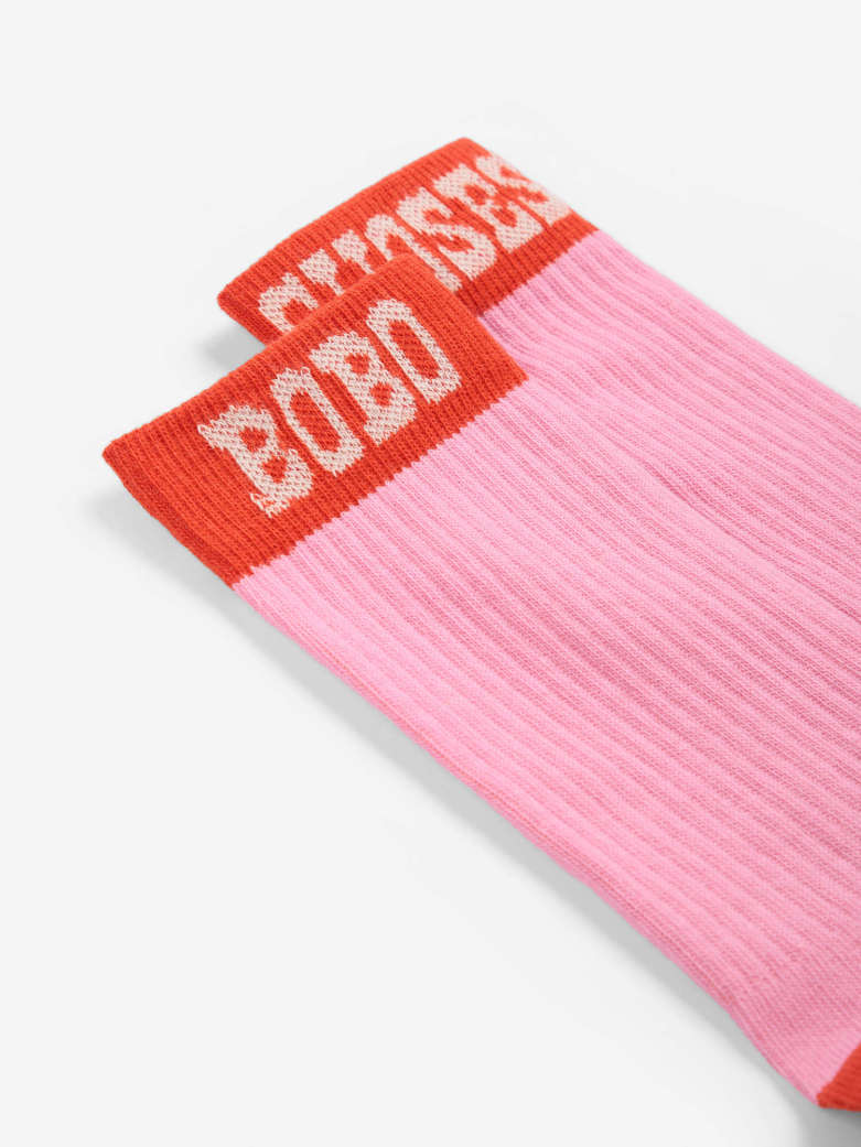 Bobo Choses - kids - long socks - pink