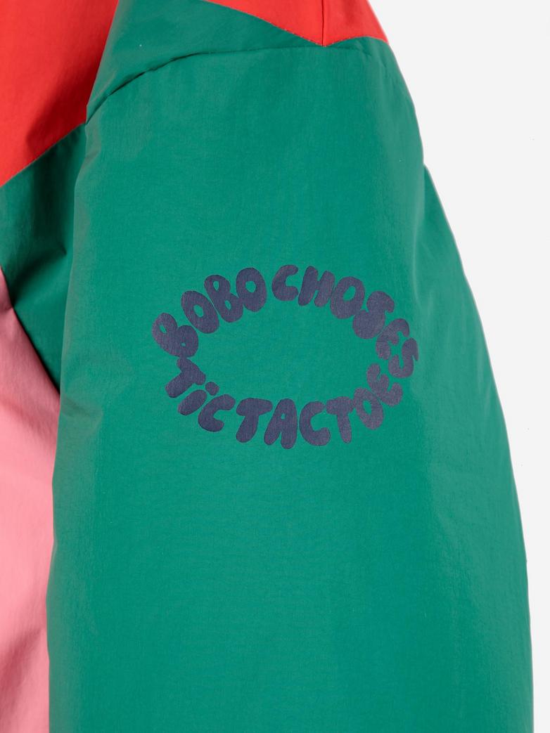 Bobo Choses - kids - tic tac toe colorblock anorak - multicolor