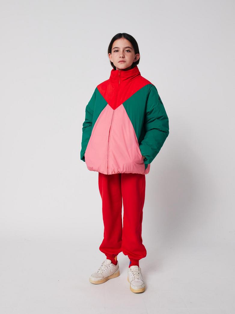 Bobo Choses - kids - tic tac toe colorblock anorak - multicolor