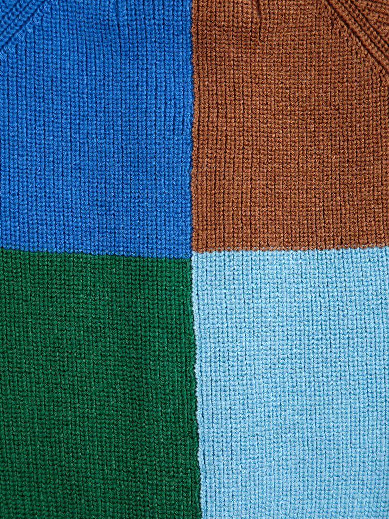 Bobo Choses - baby - color block cardigan