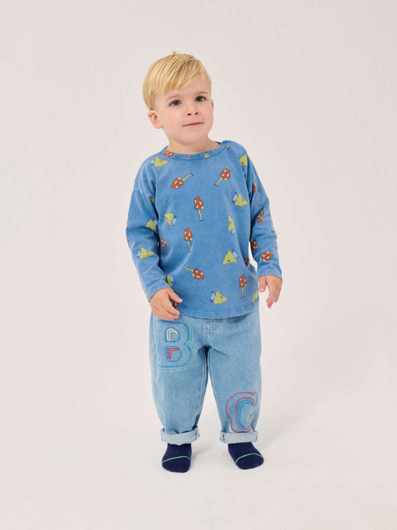Bobo Choses - baby - mush monster duo allover t-shirt