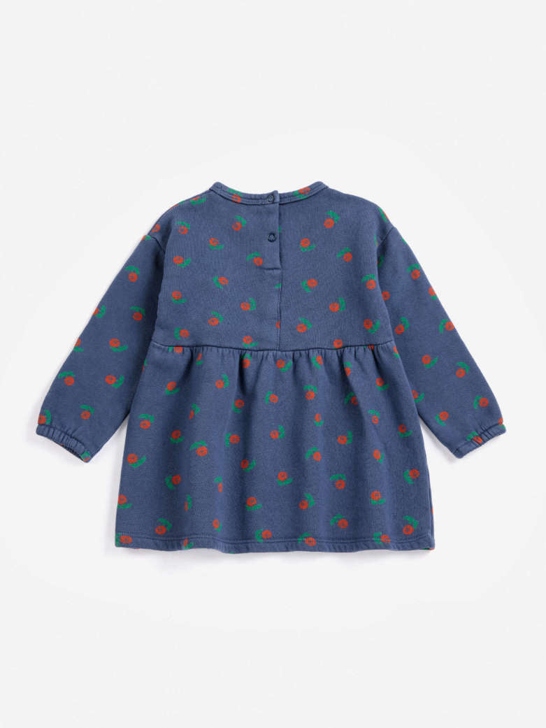 Bobo Choses - baby - stamp bloom allover fleece dress