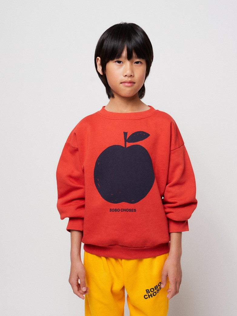 Bobo Choses Iconic - kids - poma red sweatshirt