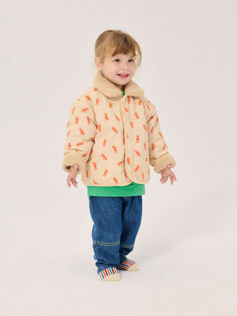 Bobo Choses - baby - softpaw monster sheepskin reversible jacket