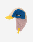 Bobo Choses - baby - colorblock sheepskin chapka - multicolor