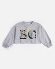 Bobo Choses - kids - Spring Letters cropped sweatshirt