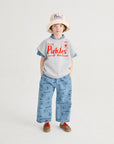 Bobo Choses - kids - Pickles The Dog all over light denim pants