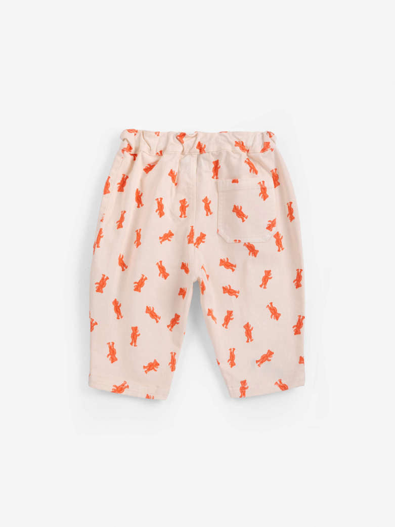 Bobo Choses - baby - softpaw monster allover denim pants