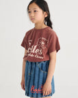 Bobo Choses - kids - Pickles The Dog Striped denim skirt