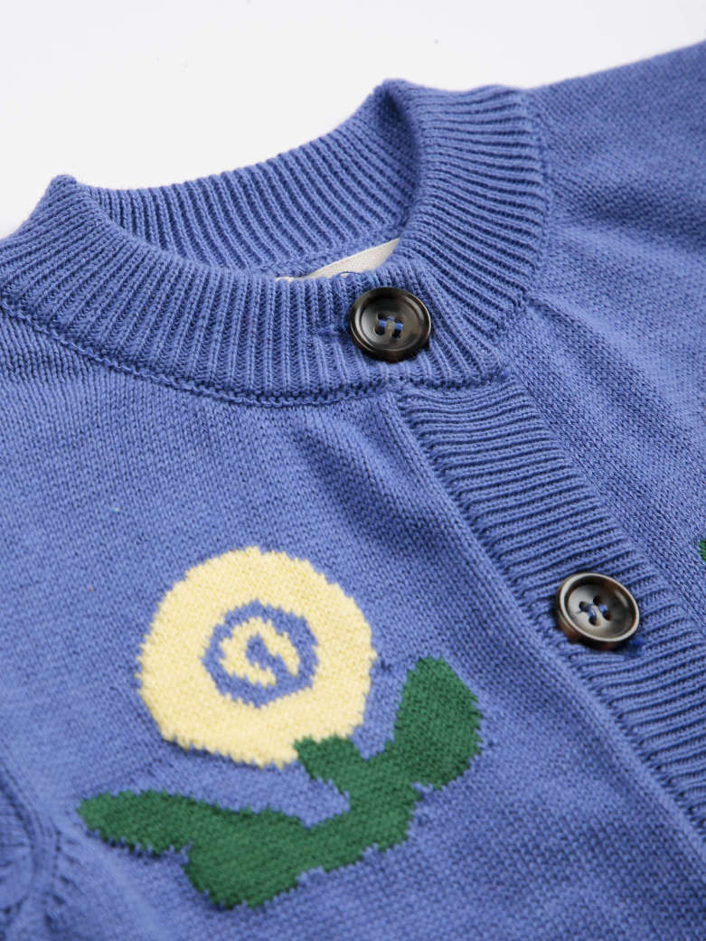 Bobo Choses - baby - stamp bloom cardigan