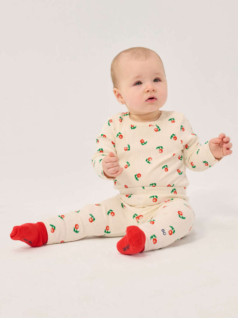 Bobo Choses - baby - stamp bloom allover t-shirt