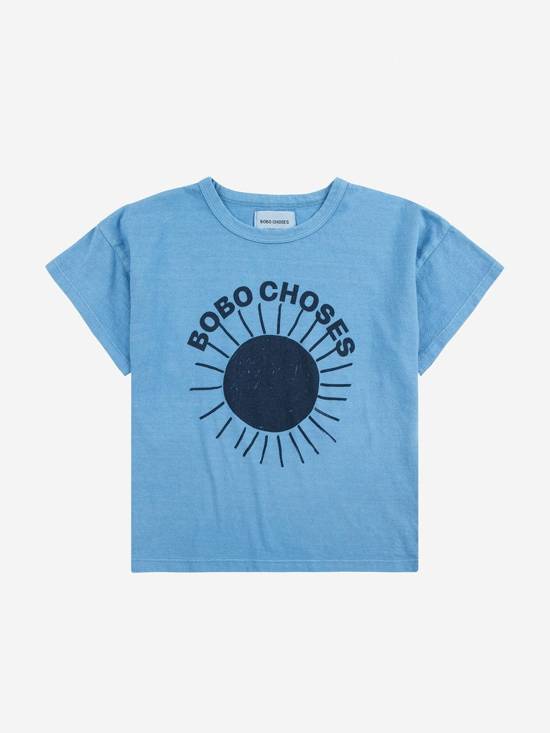 Bobo Choses Iconic - kids - sun turquoise t-shirt