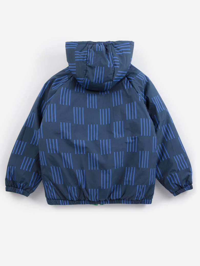 Bobo Choses - kids - Almost Moiré all over reversible anorak
